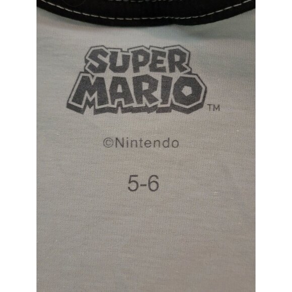 Super Mario Boys Tank Top Sleeveless Shirt Gray With Mario & Yoshi Print Size 5- - Picture 3 of 3